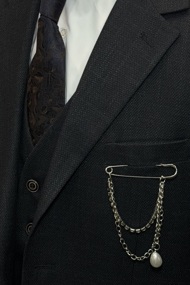 Мужская брошь на пиджак, модель №190